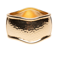 Maxi Bracelete Feminino Texturizado - Dourado