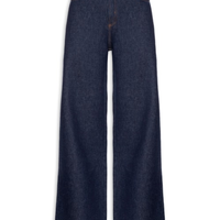Calça Feminina Jeans Wide Leg - Azul