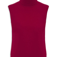 Blusa Feminina Gola Alta Puro Cashmere - Vermelho