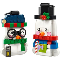 LEGO® Enfeites de boneco de neve