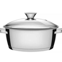 Caçarola Tramontina Allegra 24cm Rasa Aço Inox