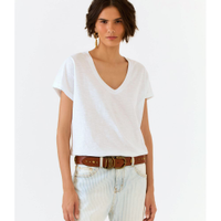 Blusa Manga Curta Decote v