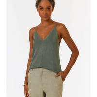 Blusa Tricot Decote v Alcinha