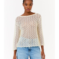 Blusa Tricot Ponto Renda