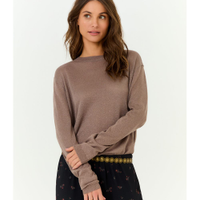 Blusa Tricot Transparência Lurex