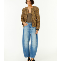 Calça Jeans Barrel Recorte Lateral