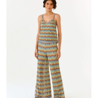 Calça Tricot Chevron Multicolor