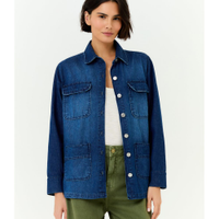 Camisa Jeans Utilitário