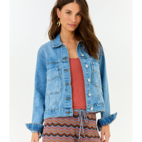 Jaqueta Jeans Gola Bordada