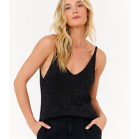 Regata Tricot Decote v Fenda Lateral