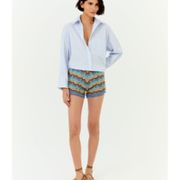 Short Tricot Chevron Multicolor