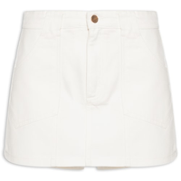 Short Saia Amara Sarja - Branco