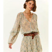 Blusa Manga Longa Ggt Estampa Melissa