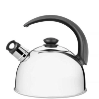 Chaleira Tramontina Com Apito 3 Litros Em Aço Inox Com Cabo Preto