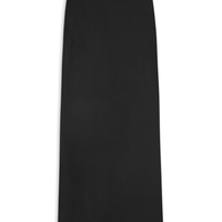 Saia Midi Crepe Recorte - Preto
