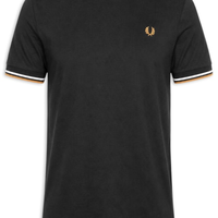 Camiseta Masculina Twin Tipped Regular fit em Algodão - Preto