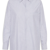 Camisa Feminina Listrada Azul