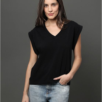 Blusa Feminina Malha Rugby Calvin Klein Jeans - Preto Blusa Feminina Malha Rugby Calvin Klein Jeans Preto p