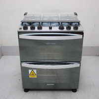 Fogão Brastemp 5 Bocas Duplo Forno Cor Inox Com Botões Removíveis E Exclusivo Aro Protetor - Bfd5ncrns1_Wexcele_Cg6728008 110V