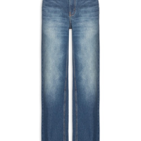 Calça Jeans Feminina Reta 70s - Azul