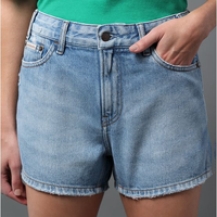 Shorts Jeans Feminino Boy 5 Pockets Calvin Klein Jeans - Azul Claro Shorts Jeans Feminino Boy 5 Pockets Calvin Klein Jeans Azul Claro 42