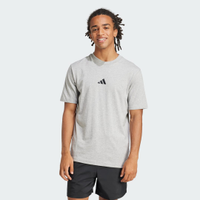 Camiseta Essentials de Malha Simples com Logotipo Pequeno Homem adidas