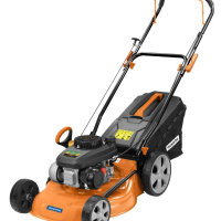Cortador De Grama A Gasolina Tramontina CC46M Motor 141cc Em Metal Com Recolhedor Rígido