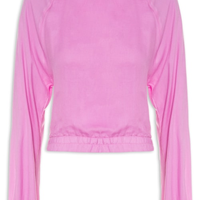 Blusa Feminina Cropped Costas Abertas - Rosa