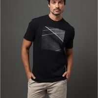Camiseta Masculina Tennis Court Calvin Klein Jeans - Preto Camiseta Masculina Tennis Court Calvin Klein Jeans Preto p