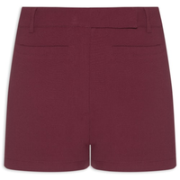 Short Feminino Cintura Alta Em Crepe - Roxo