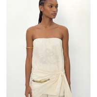 Blusa Sem Alca Bordado Holambra