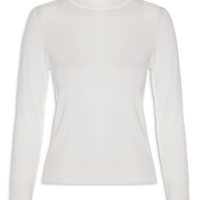 Blusa Feminina Com Gola - Off White