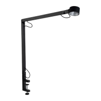 Luminaria De Mesa Led Aluminio Preto Com Garra 6W 3000K Tool