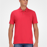 Polo Masculina Básica Sem Friso Calvin Klein - Vermelho Polo Masculina Básica Sem Friso Calvin Klein Vermelho m
