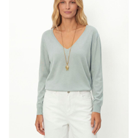 Blusa Tricot Decote v