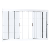 Janela de Correr Aço Vitrô Ramassol com grade UnicSol 1016121 Cinza, 150 x 100 cm