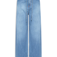 Calça Feminina Jeans Amarração - Azul