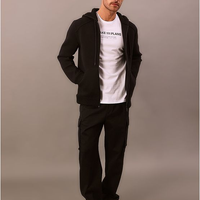 Casaco Masculino Calvin Klein Jeans Dublado Com Capuz Tricô - Preto Casaco Masculino Calvin Klein Jeans Dublado Com Capuz Tricô Preto m