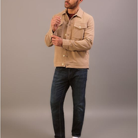 Jaqueta Calvin Klein Jeans Masculino Suede Twill - Caqui Medio Jaqueta Calvin Klein Jeans Masculino Suede Twill Caqui Medio Gg