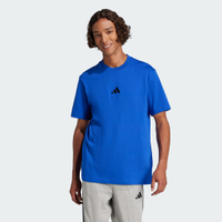 Camiseta Essentials de Malha Simples com Logotipo Pequeno Homem adidas