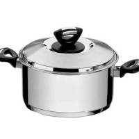 Caçarola Funda Tramontina Solar Baquelite Aço Inox 20cm