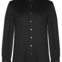 Camisa Masculina Interlock Pima Cotton Manga Longa - Preto