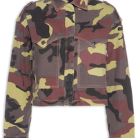 Jaqueta Feminina Sarja Camuflada - Verde