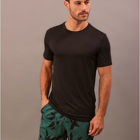 Camiseta Manga Curta Swimwear Masculino Uv - Preto Camiseta Manga Curta Swimwear Masculino Uv Preto p