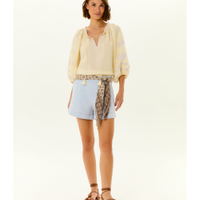 Short Alfaiataria Linho Prega