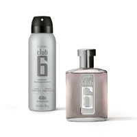 Combo Presente Club 6: Desodorante Colônia 95ml + Desodorante Antitranspirante Aerossol 75g + Sacola