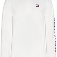 Camiseta Masculina Relaxed Fit Manga Longa - Branco