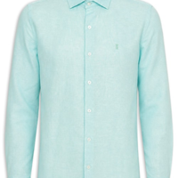 Camisa Masculina Linho - Verde