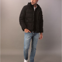 Jaqueta Masculina Matelassê Calvin Klein Com Capuz - Preto Jaqueta Masculina Matelassê Calvin Klein Com Capuz Preto m