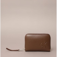 Carteira Pequena Calvin Klein Jeans Queima Calvin Klein - Marrom Carteira Pequena Calvin Klein Jeans Queima Calvin Klein Marrom u